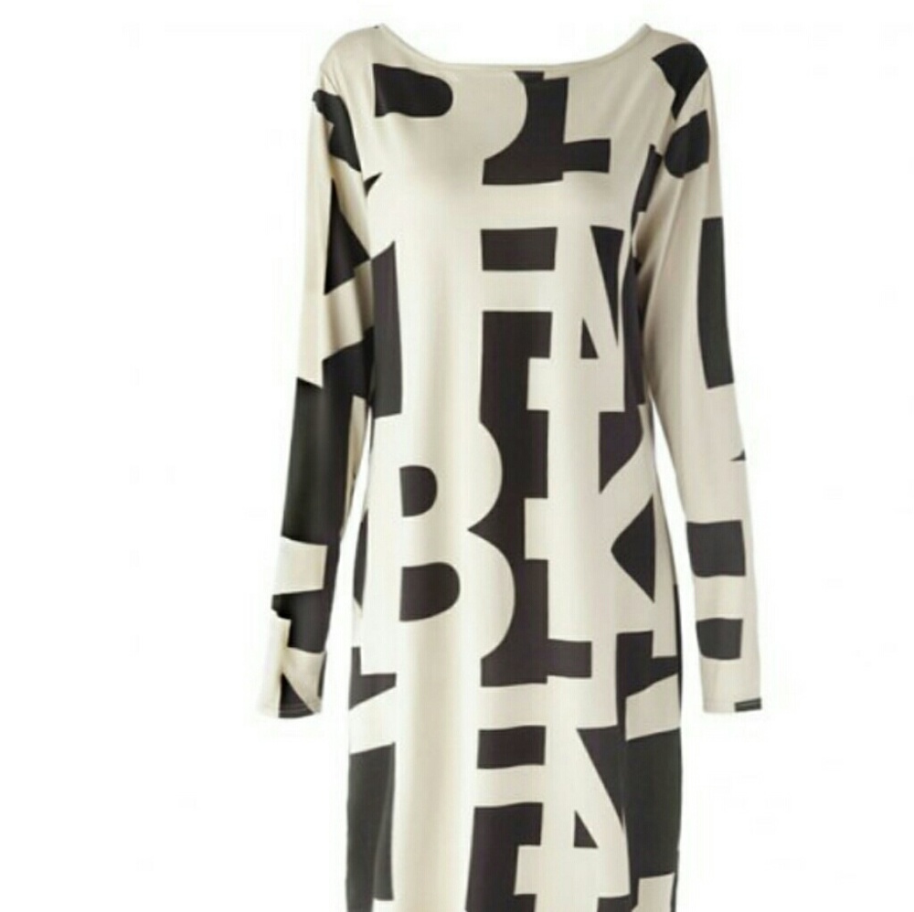 Sexy Off the Shoulder Long Sleeve Geometric Dress